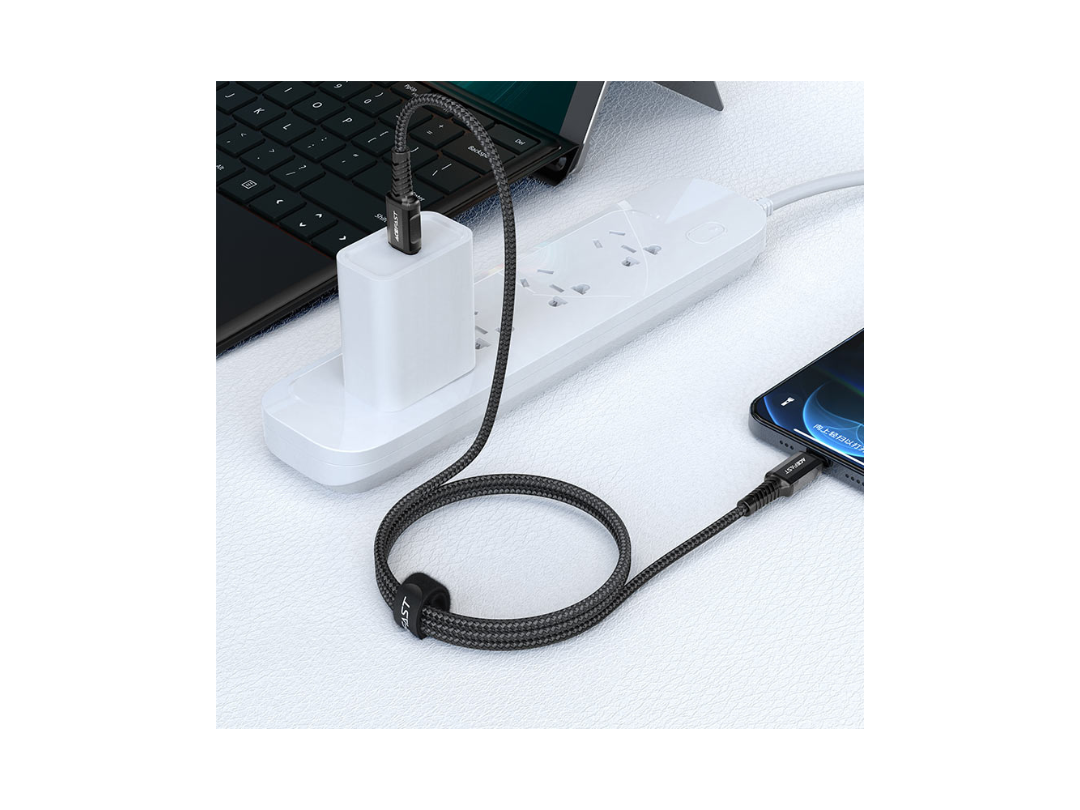 ACEFAST C1-01 USB-C to Lightning Charging Data Cable, 1.2m, 3A ACEFAST C1-01 USB-C to Lightning Charging Data Cable, 1.2m, 3A